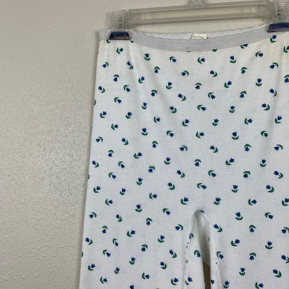 Vintage 70’s/80’s Ocello Thermal Knit Baselayer Floral Pants - Size Medium - Picture 2 of 6